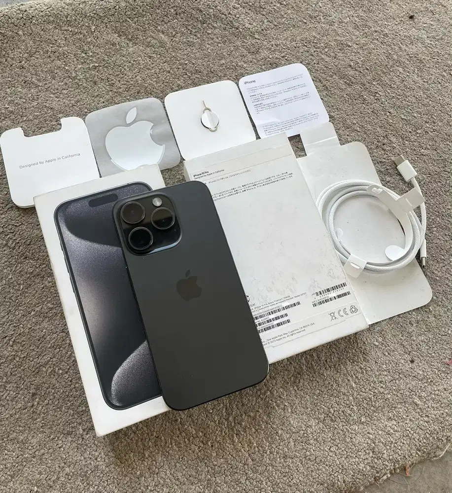 iPhone 15 Pro 256gb RESMI Bea Cukai Fullset Ori