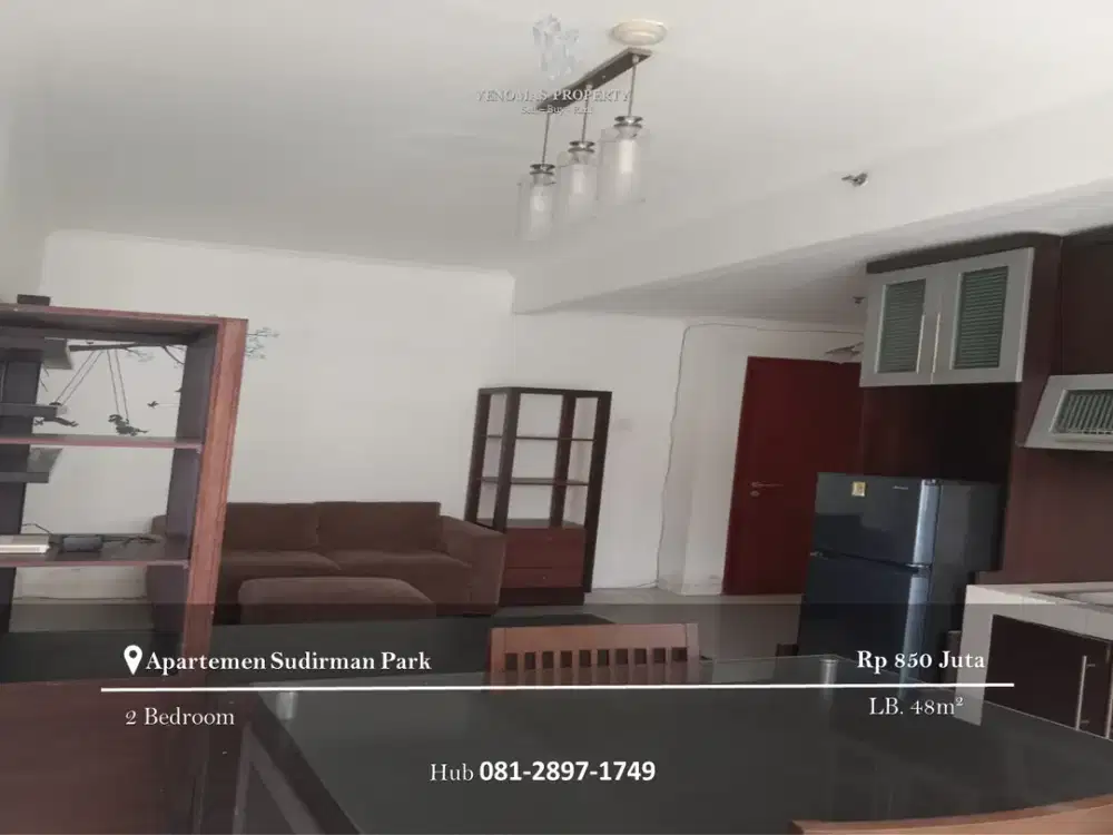 Dijual Apartement Sudirman Park 2BR Full Furnished View Utara