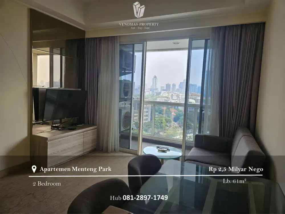 Dijual Apartement Menteng Park Private Lift 2BR Full Furnished