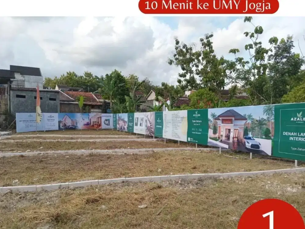 Tanah Kavling Murah Dalam Perumahan Selatan Kampus UMY Jogja