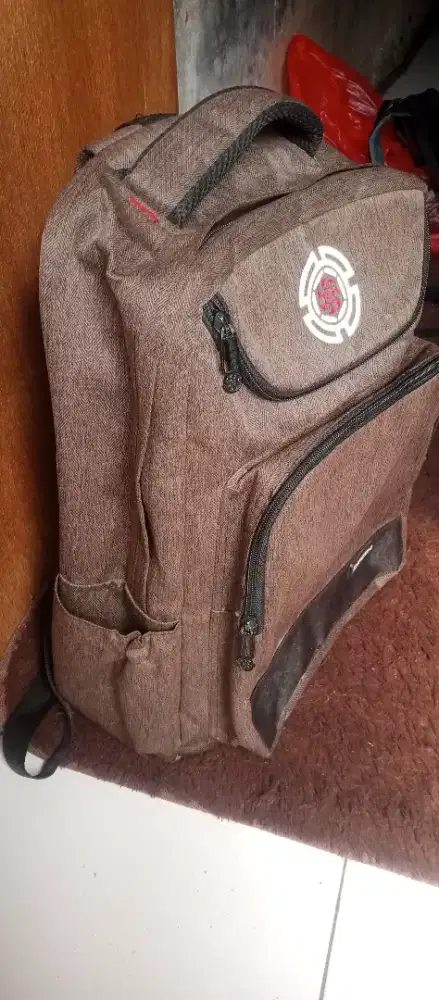 Tas Sekolah Coklat Tebal
