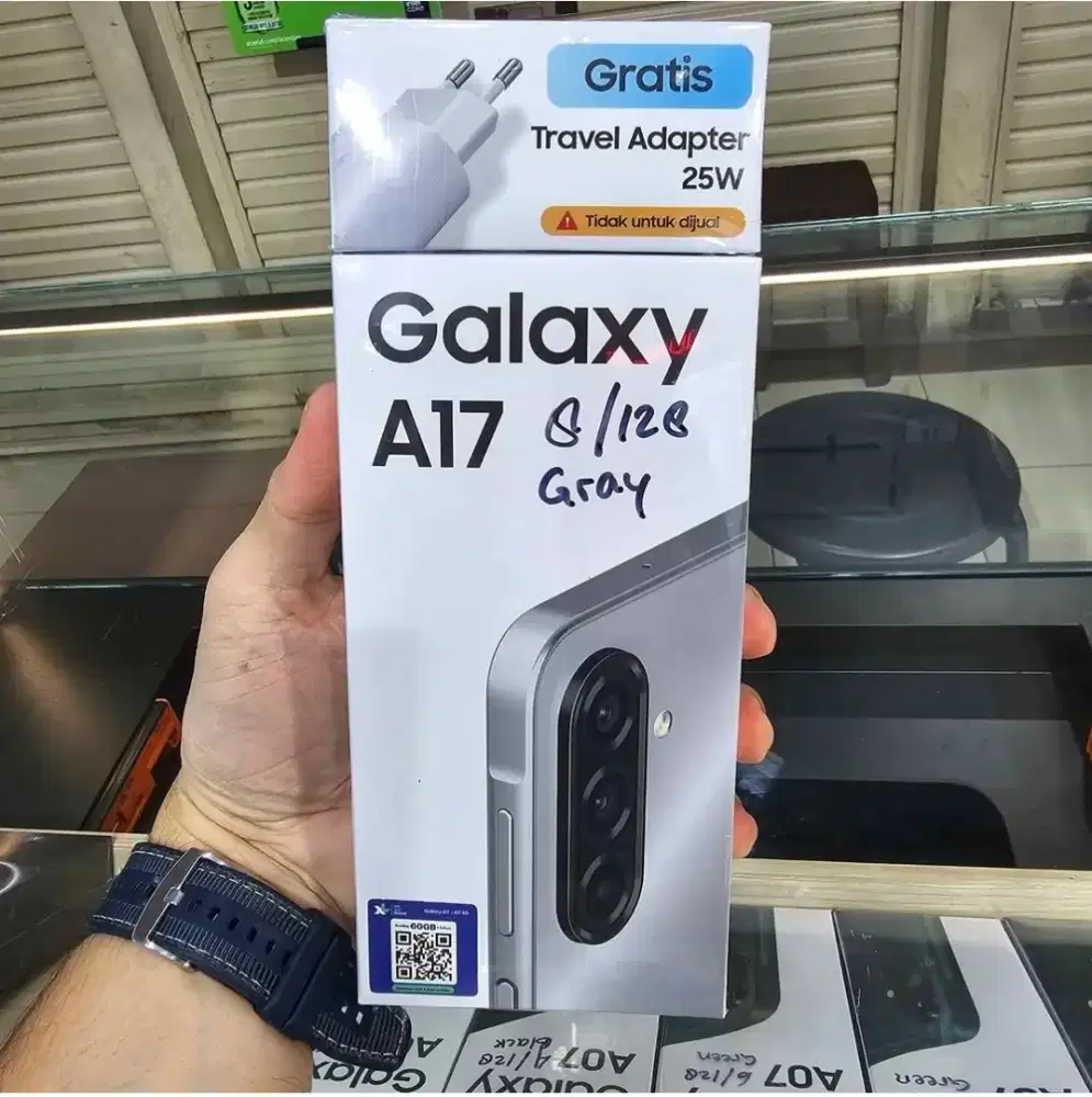 SAMSUNG A17 LTE 8/128 SEGEL SILVER CASH CREDIT TUKAR TAMBAH