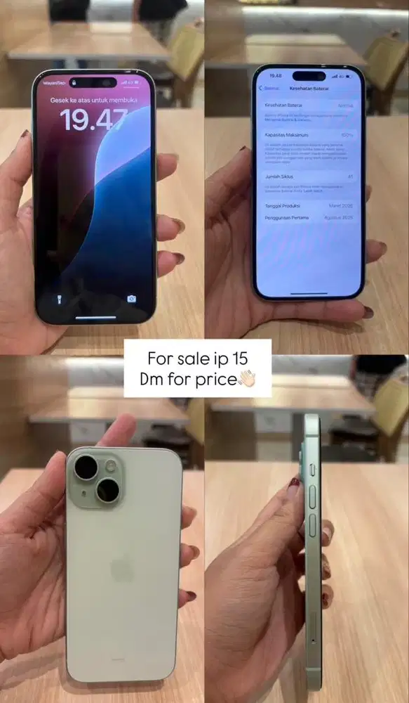 Iphone 15 128 ibox green bh 100