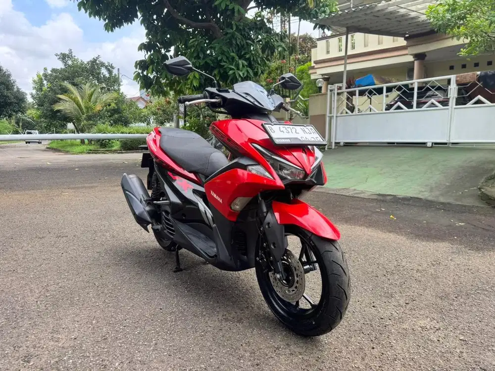 YAMAHA AEROX 155 2019 MERAH PAJAK PANJANG LOW KM BAN BARU SIAP PAKAI