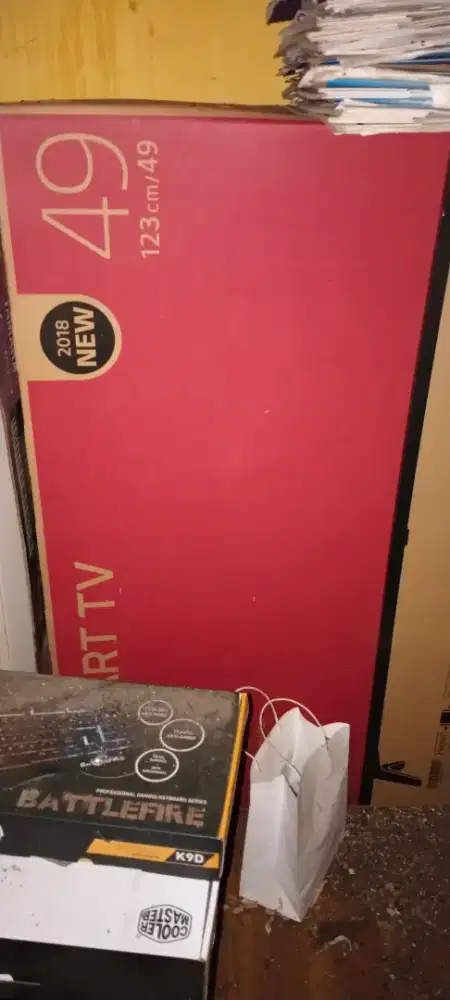 Preloved LG Smart TV 49 Fullset Dus & Remote - Kondisi Minus Layar