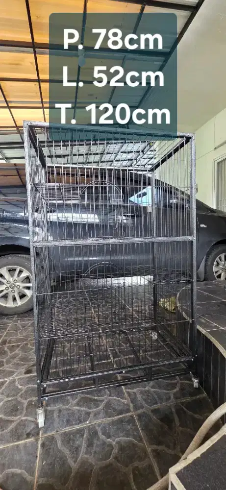 Dijual kandang kucing 4 bulan pakai