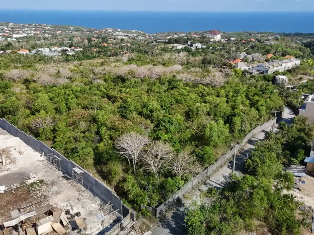 Disewakan untuk Kerjasama Tanah 3 Hektar View Laut di Ungasan.