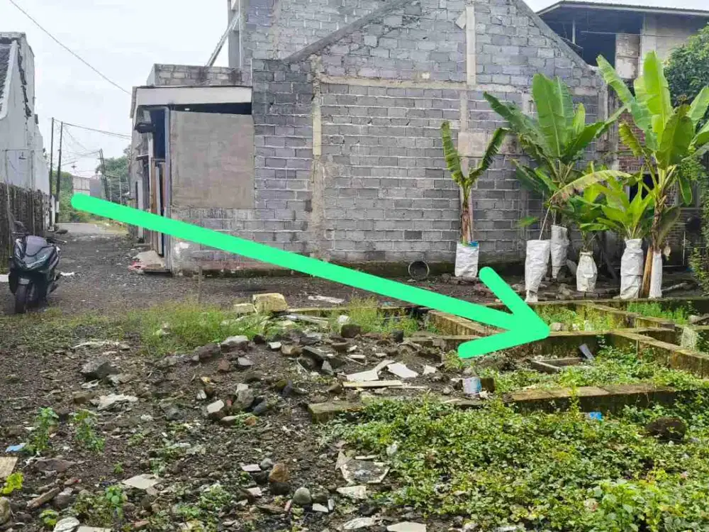 Tanah Pekarangan siap bangun (Uda pondasian) Dekat Rumah Sakit Rahman Rahim Saimbang Sukodono