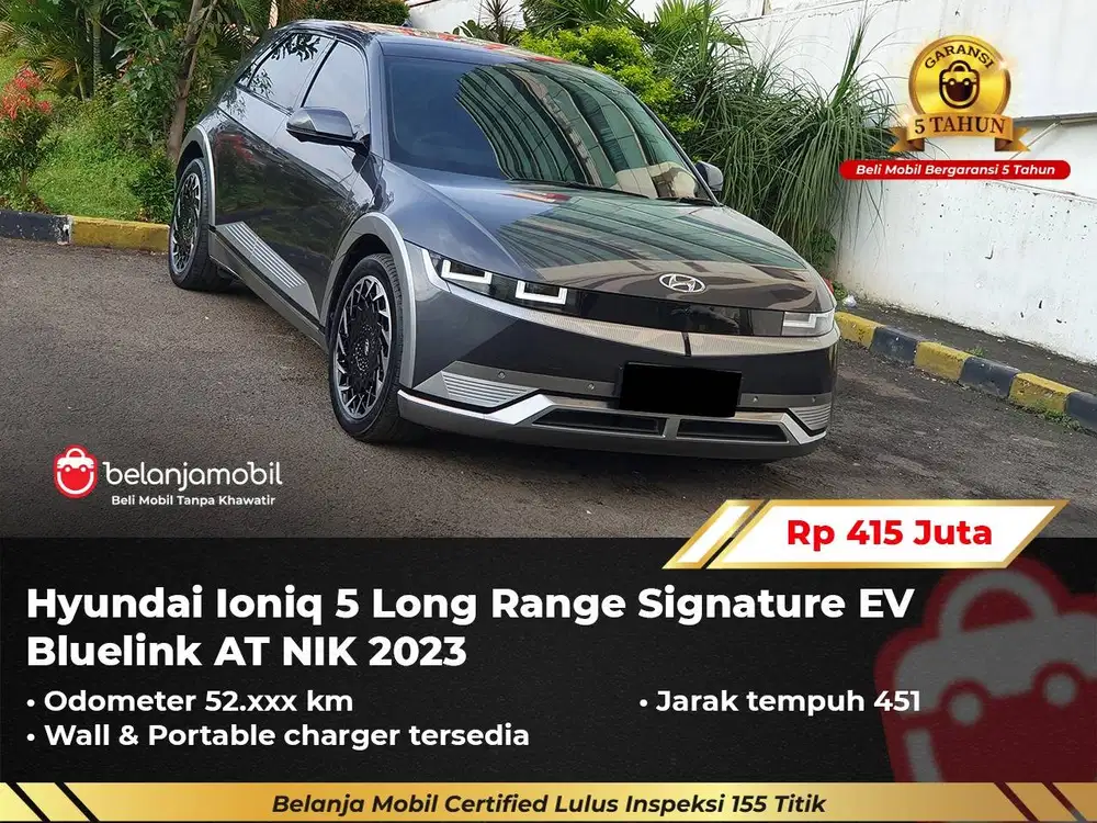 [ GARANSI 5TH ] Hyundai Ioniq 5 Long Range Signature EV 2023/2024