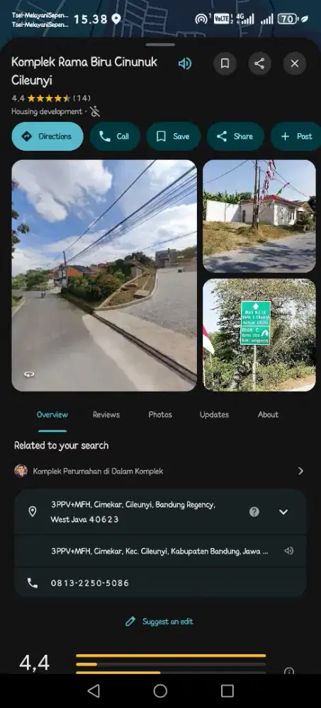 Lahan Kavling SHGB 100m2 SHGB an. sendiri Tetangga Kanan Kirii