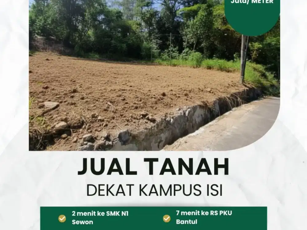 Tanah Kavling Murah Pendowoharjo Bantul Yogyakarta Terbaik
