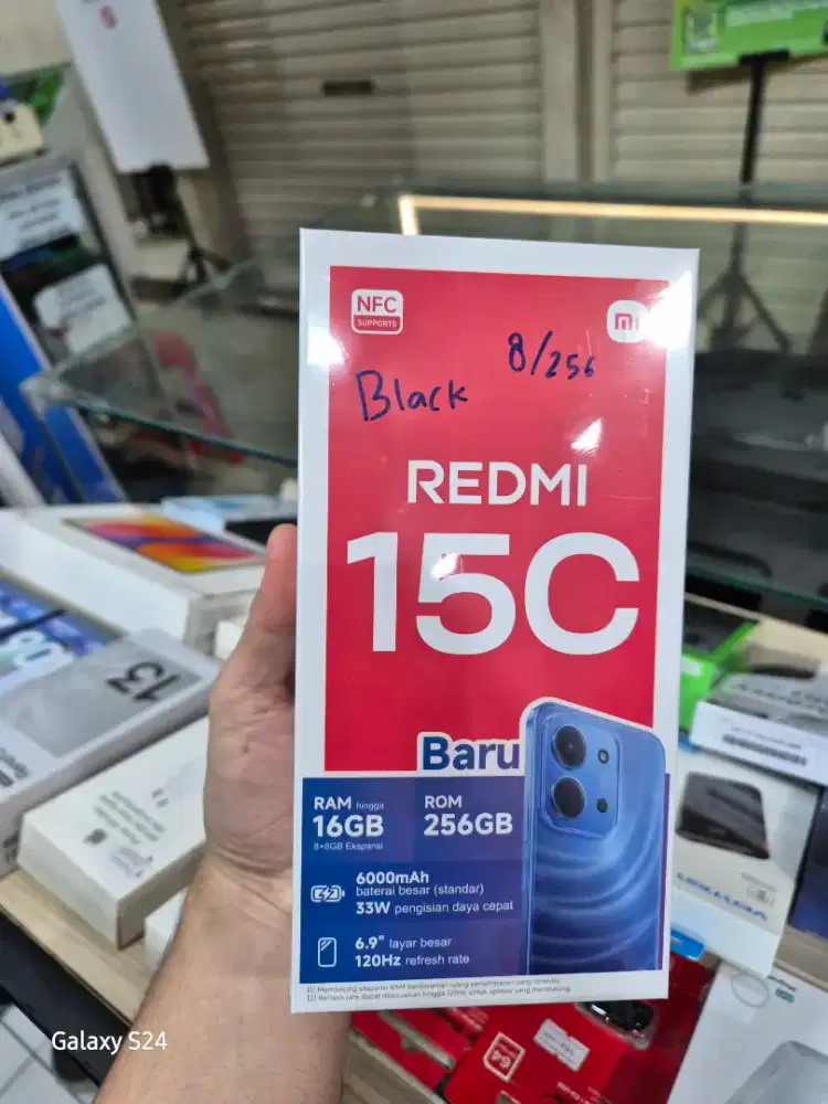 REDMI 15C RAM 6/128GB SEGEL BOX CASH CREDIT TUKAR TAMBAH
