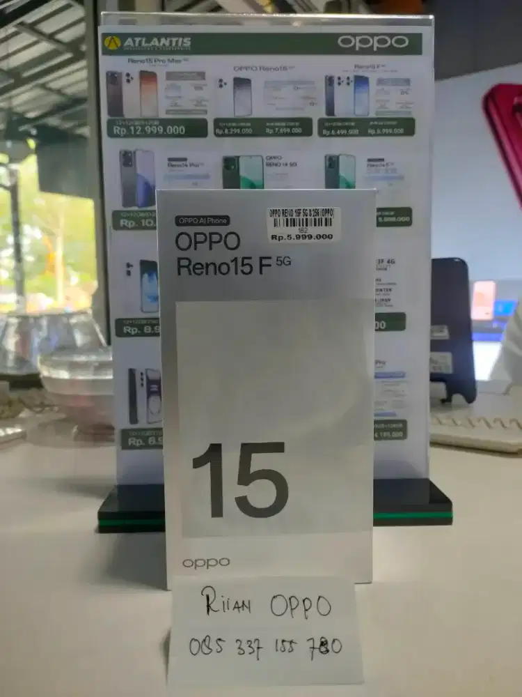 Oppo Reno 15F 5g Ram 8+8+/256gb ATLANTIS DAHSYAT