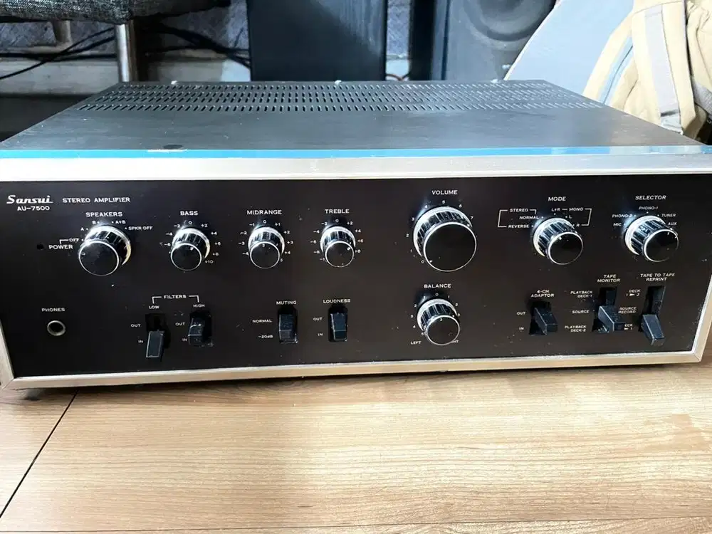 Amplifier Sansui AU-7500 Stereo Vintage (BONUS Speaker dan DVD)