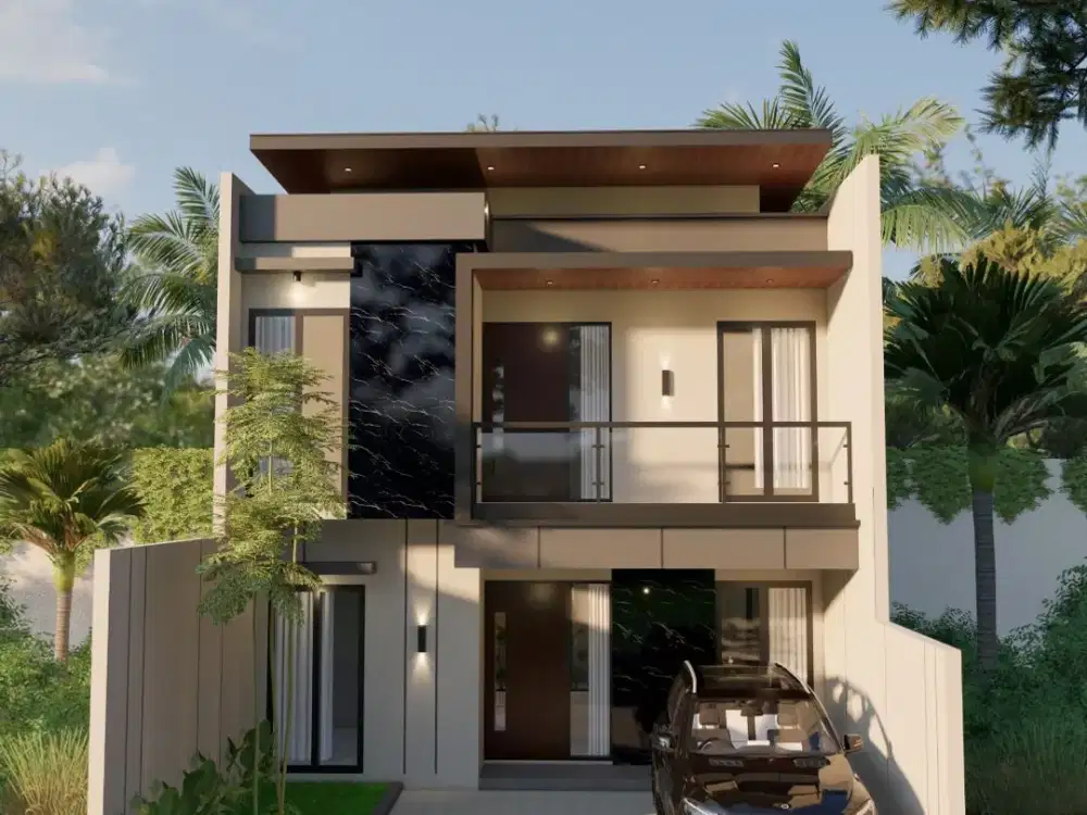 RUMAH KONTEMPORER, HOOK, DALAM KOMPLEKS PERUMAHAN DI SIDOARUM GODEAN