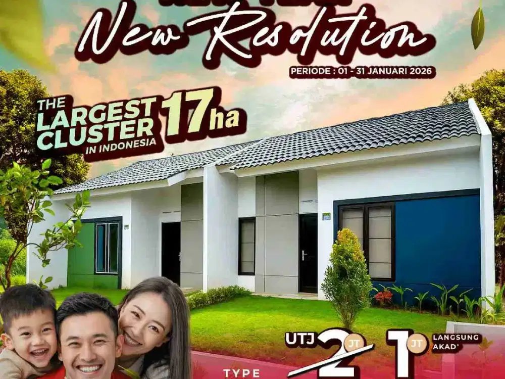 Rumah Bersubsidi dekat Stasiun