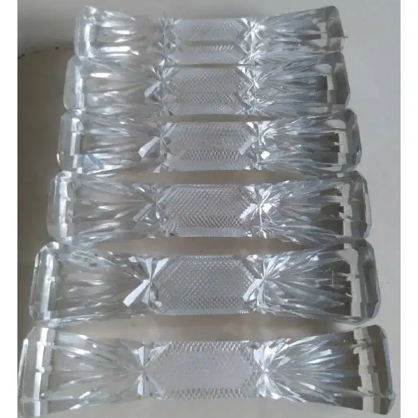 Bestek Leggers Antik - Art deco Luxe 6 kristal berukir zaman Belanda