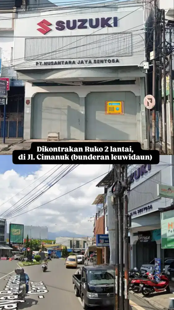Dikontrakan ruko 2 lantai di jalan cimanuk (bunderan leuwidaun)