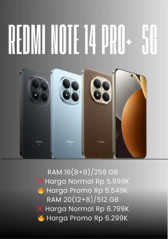 Redmi Note 15 Pro+ 5G | Harga Murah dapat Bonus