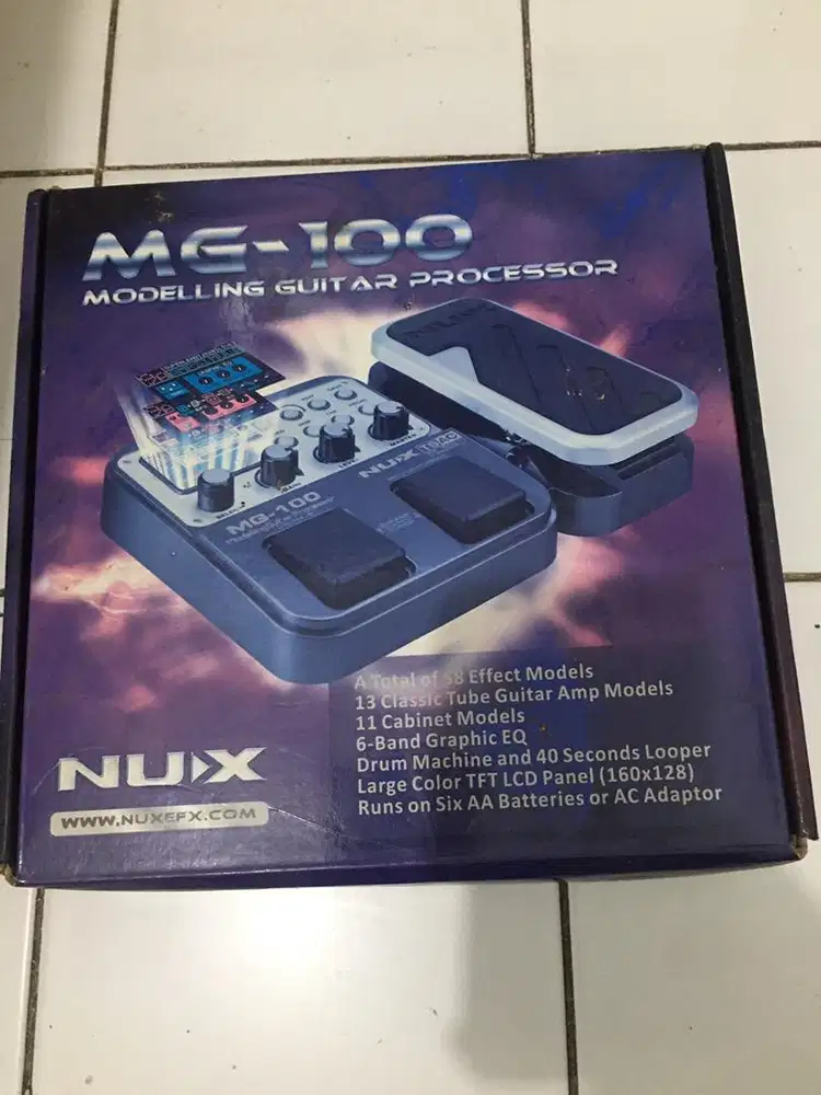 (MulusFullset) Efek Gitar Multi efek Nux MG-100