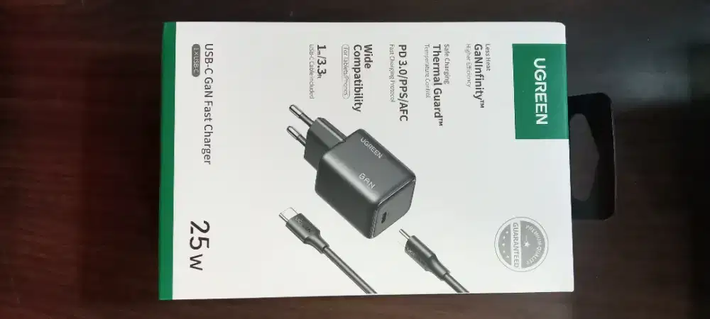 UGreen Charger Set GaN 25W USB-C - Black (75103)