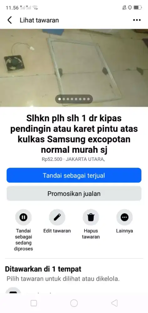 Slhkn plh slh 1 dr kipas pendingin/karet pintu kulkas Samsung 2 pintu