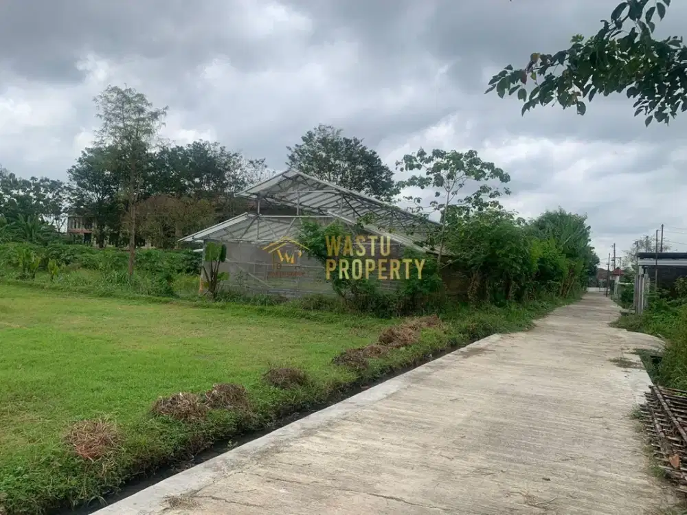 DIJUAL TANAH LUAS SHM DEKAT JALAN KABUPATEN SLEMAN