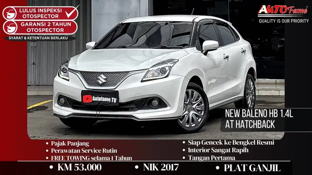 Suzuki New Baleno HB 1.4L AT Hatchback NIK 2017