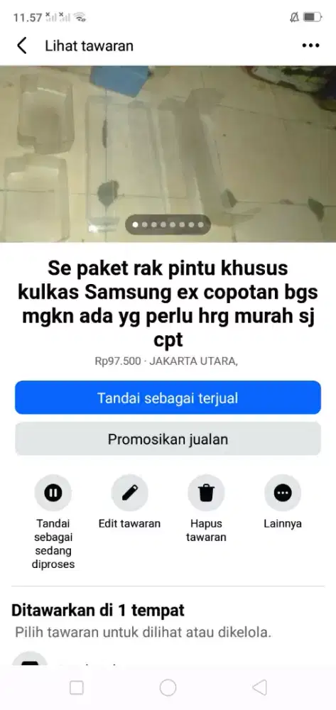 Se paket rak pintu kulkas Samsung 2 pintu kond bgs hrg murah sj cpt