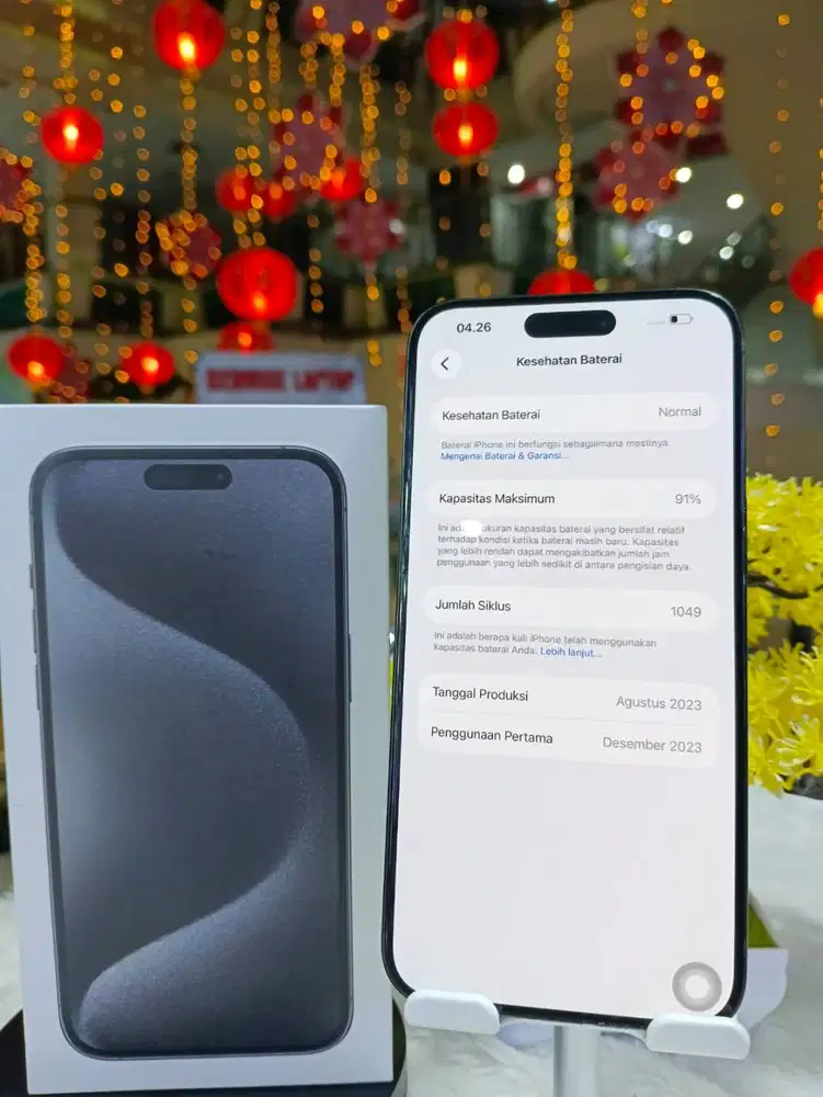 IPHONE 15 PRO MAX 256GB SECOND INDO