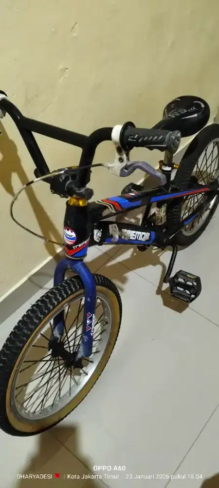 Jual sepeda bmx ukuran 18 minus pemakaian