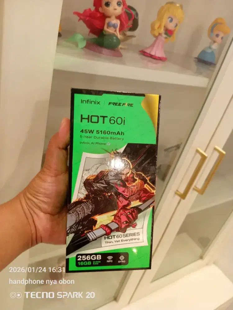 Infinix hot 60i 8/256  baru segel box