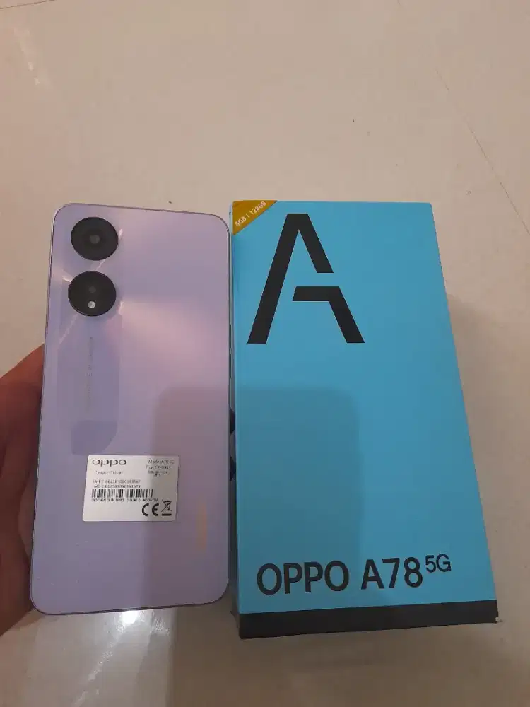 Oppo A78 5G ram 8/256gb mulus no minus