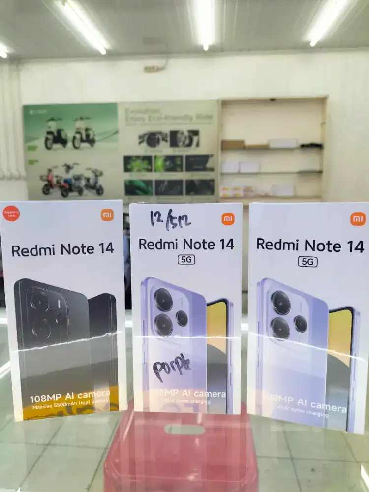 REDMI NOTE 14 5G (8GB+8GB I 256GB) BARANG SEGEL ORI