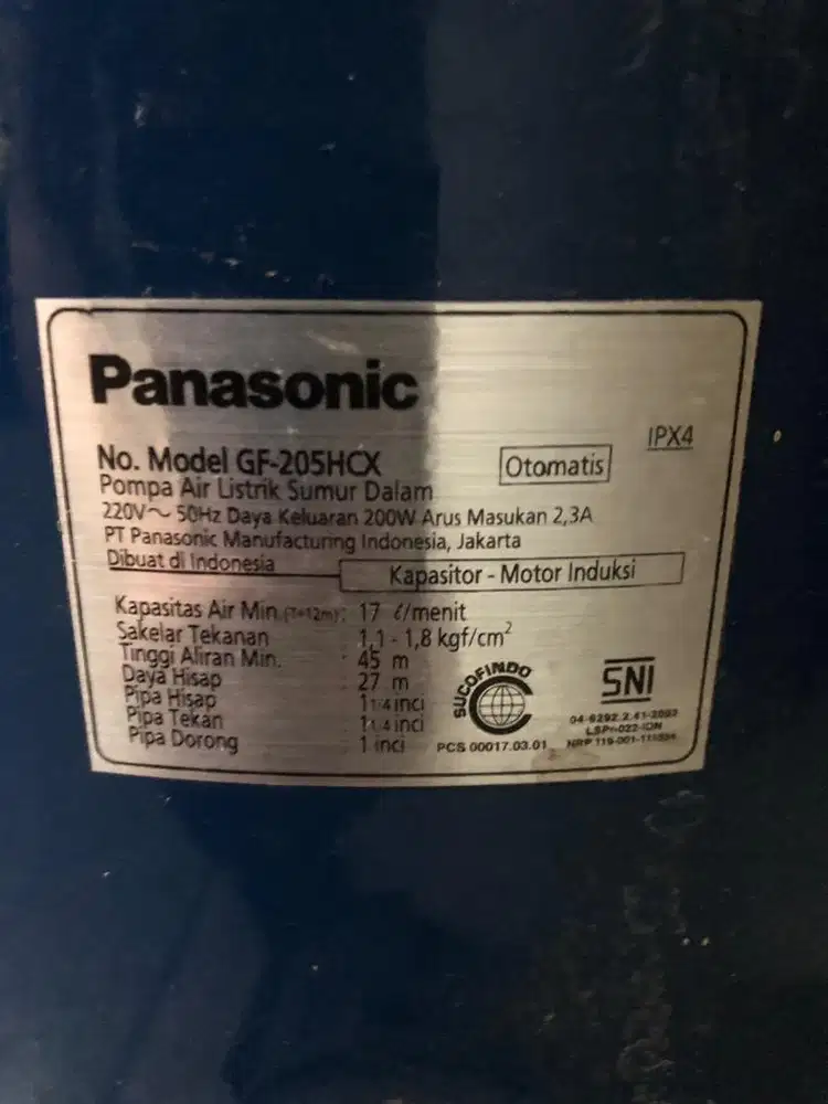 Mesin air Panasonic