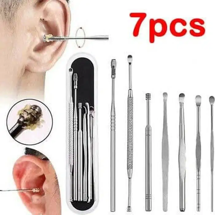 Set Paket Pembersih Kotoran Telinga Kuping Earpick 7 Macam Box