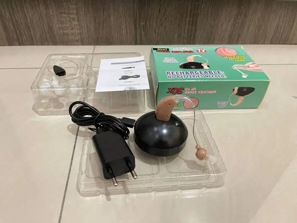 Alat Bantu Dengar Cas Rechargeable Bisa Charger Isi Ulang Hearing Aid