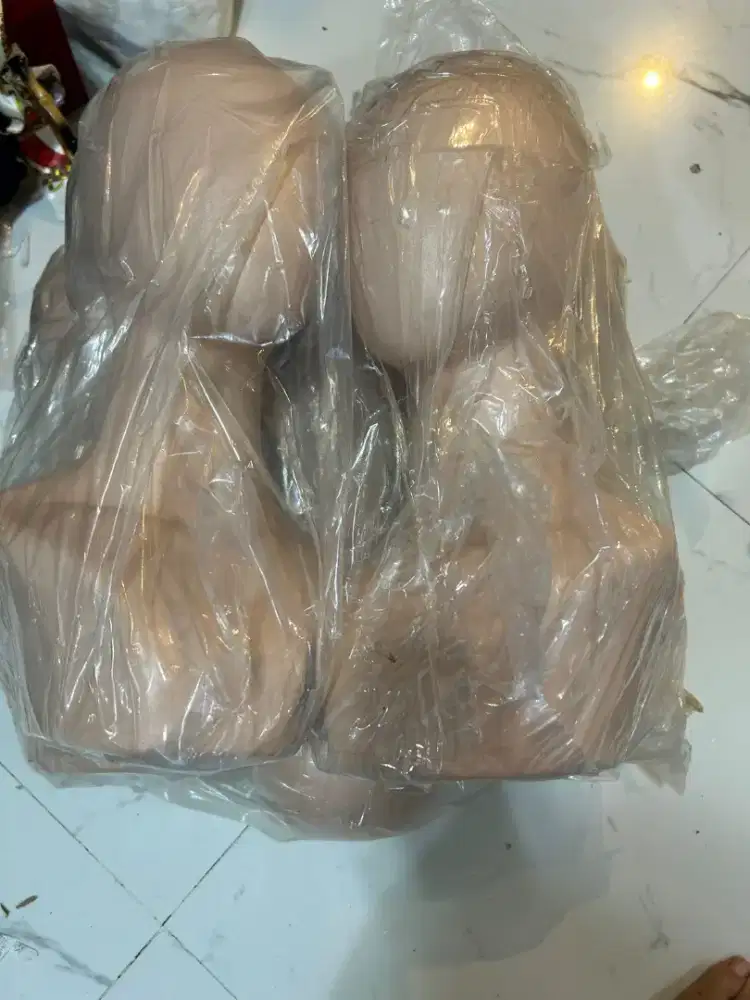 Patung menin kepala untuk jilbab, rambut masih baru@dinantisecondhand