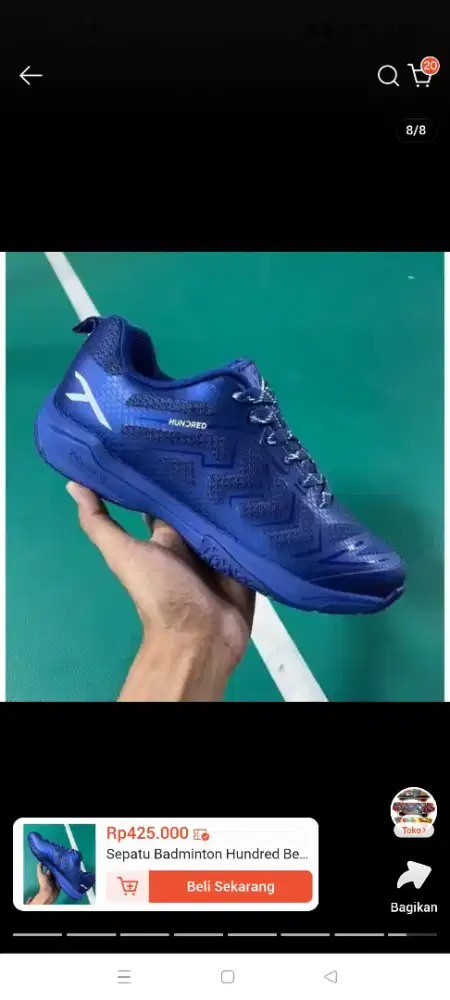 Sepatu Badminton Hundred