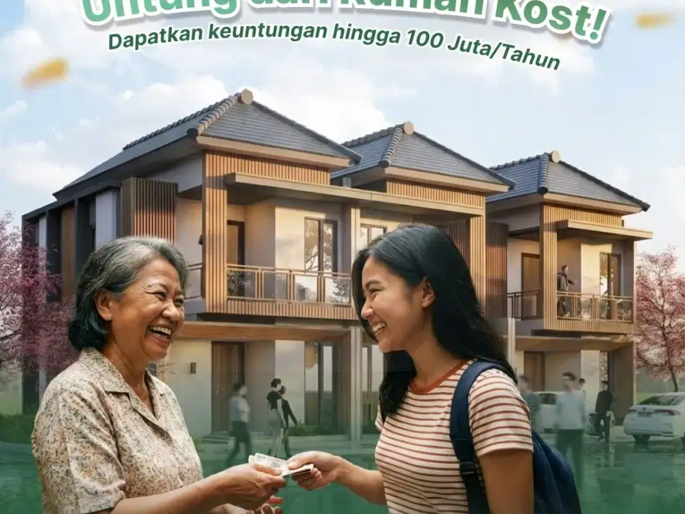 RUMAH KOST 8 KAMAR – 700 JUTA BISA JADI JURAGAN KOS