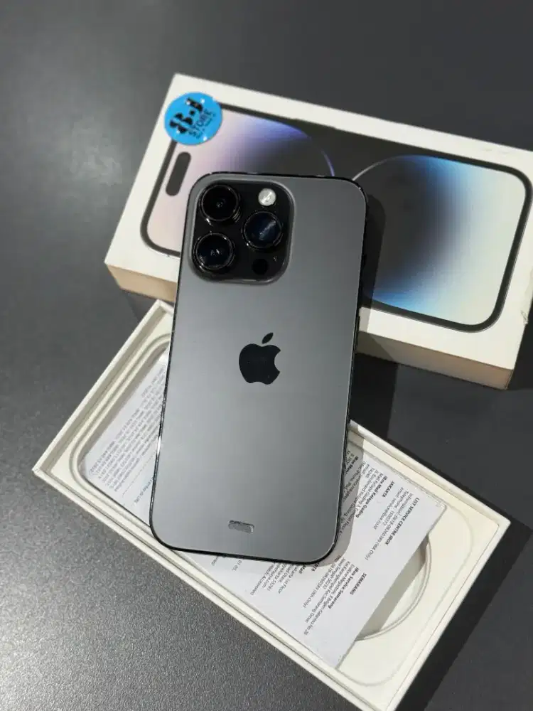 Jual ip 14 pro 128 Black ex iBox mulus no minus original