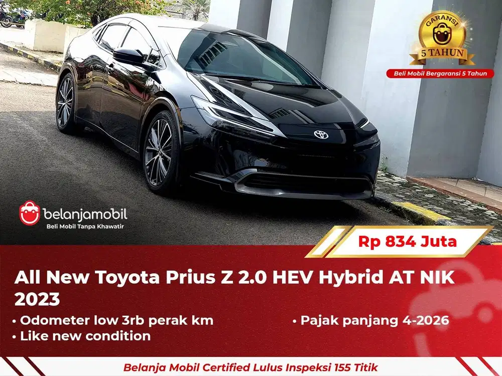 [ GARANSI 5TH ] All New Toyota Prius Z 2.0 HEV Hybrid AT 2023/2024