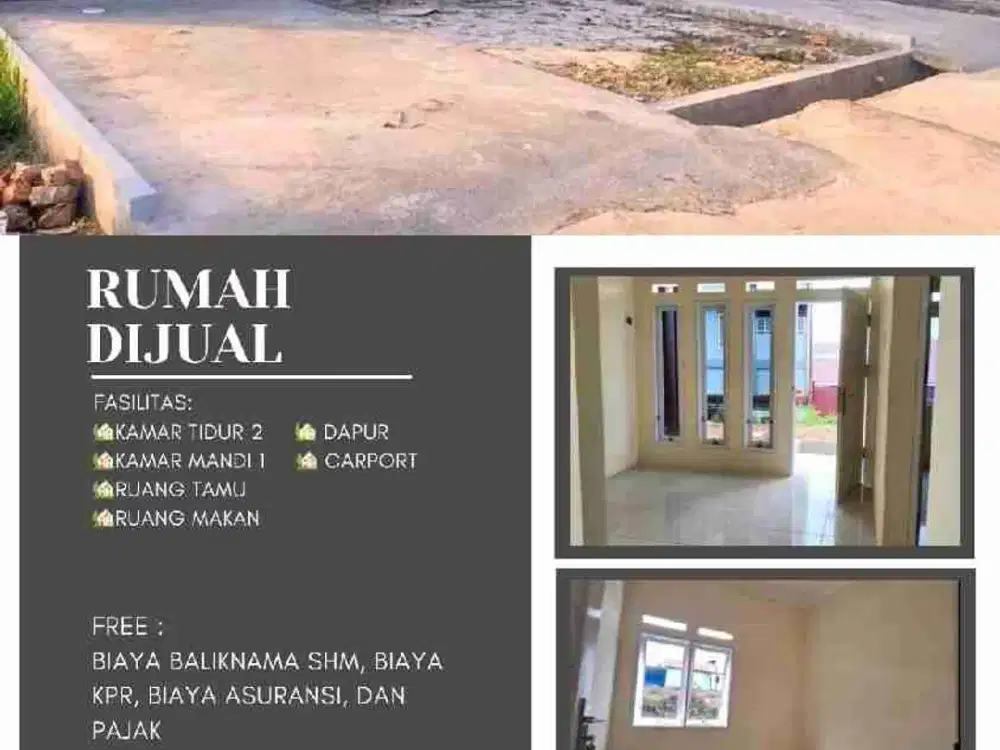 Rumah murah Tanpa Dp Free semua biaya2