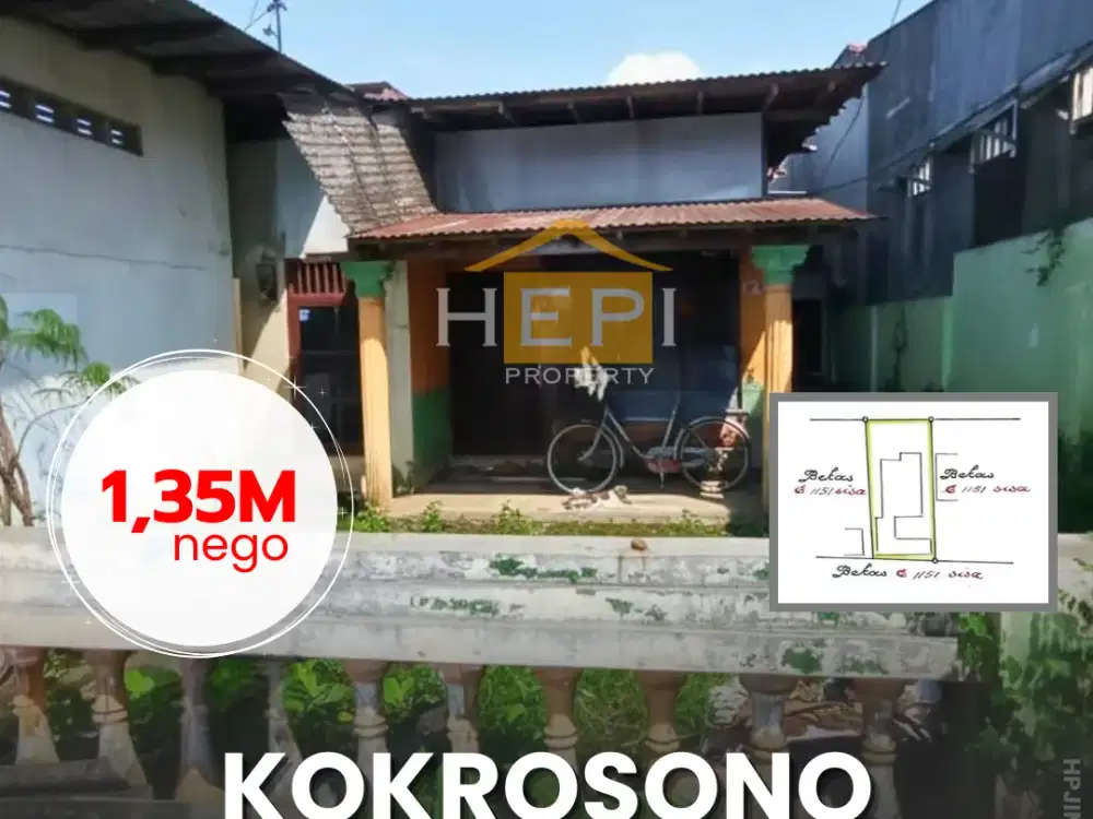 Jual Rumah Hitung Tanah Kokrosono Semarang