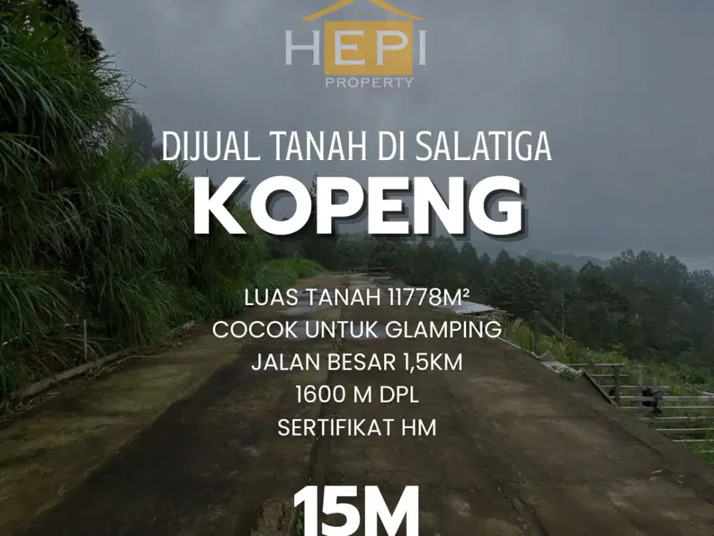 Dijual Tanah di Kopeng Salatiga