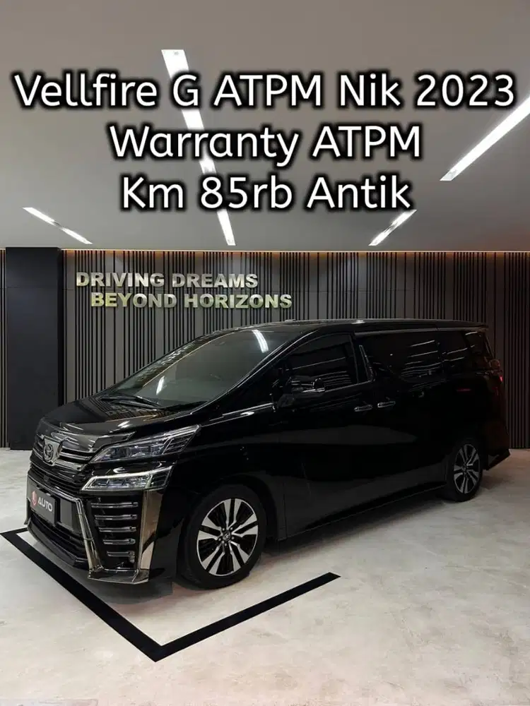 Toyota Vellfire 2.5 G TSS ATPM 2023 Hitam Pilot Seat Km85rb AB1035QV
