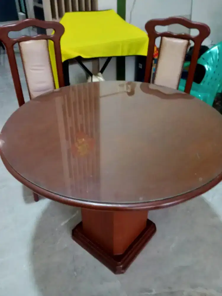 Meja makan 90cm 4 kursi