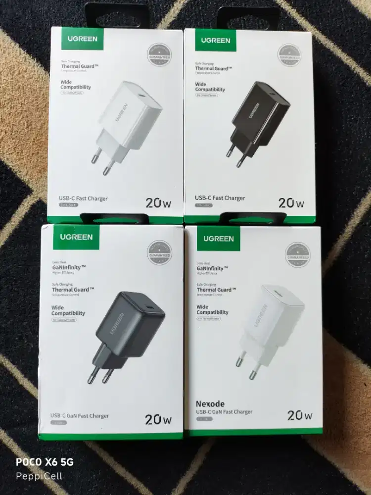 Adaptor Charger Ugreen 20W USB C NEW Garansi resmi