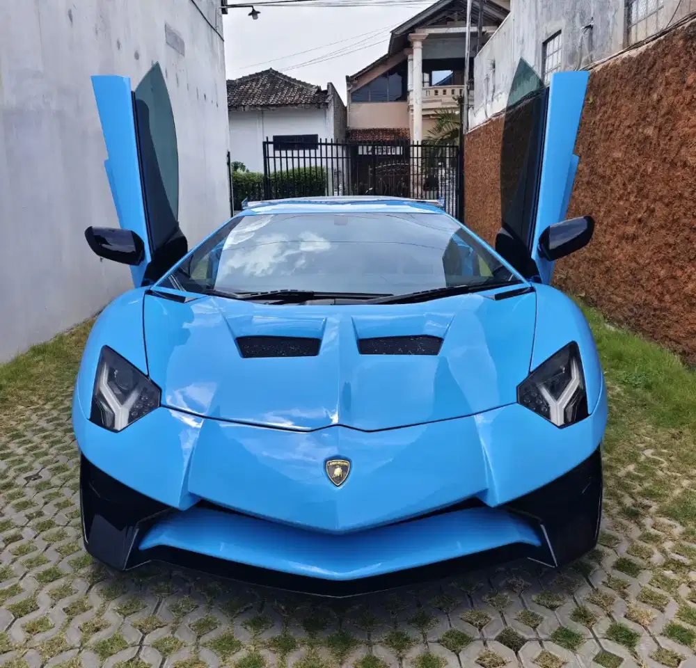 LAMBORGHINI AVENTADOR BIRU RARE ONE AND ONLY INDONESIA FULL PART SVJ