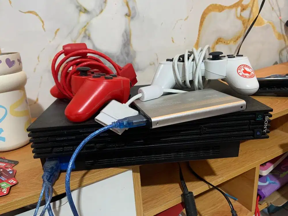 Ps 2 fullset stik 2 normal semua